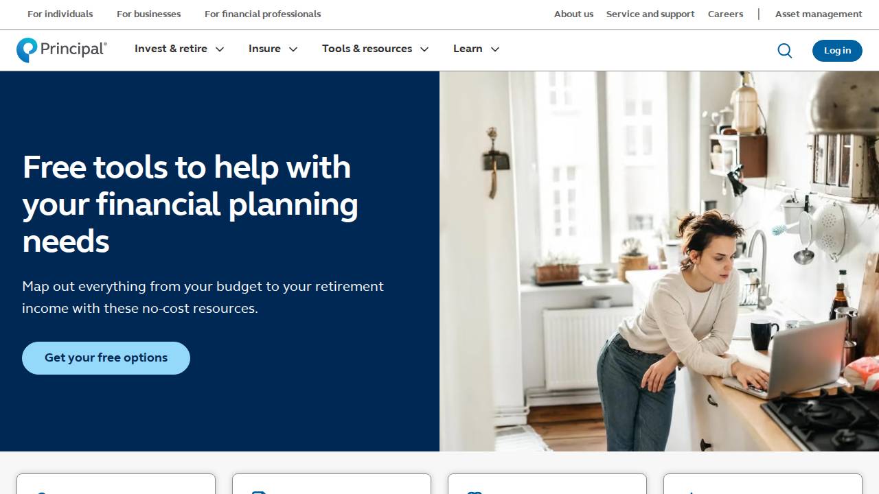 Principal Financial Group website screenshot