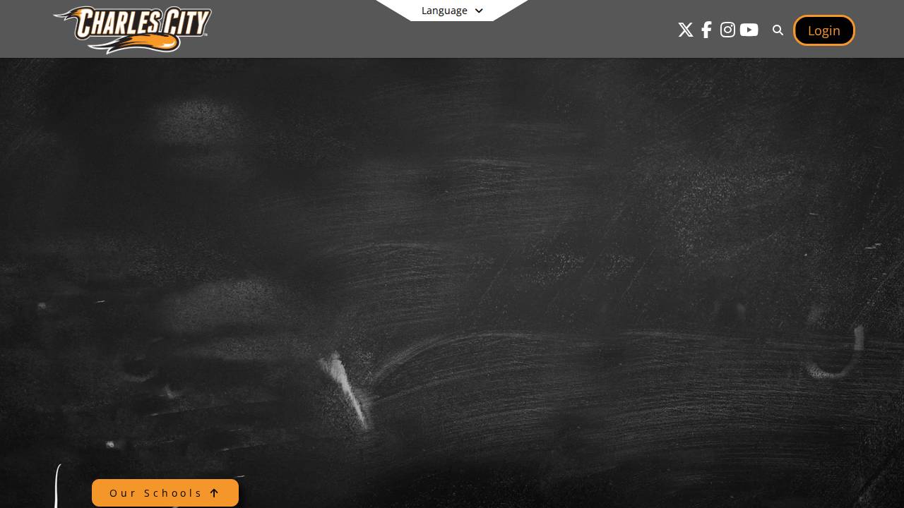 Charles City Community School District website screenshot