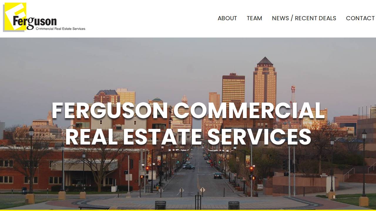 Commercial Real Estate Services website screenshot