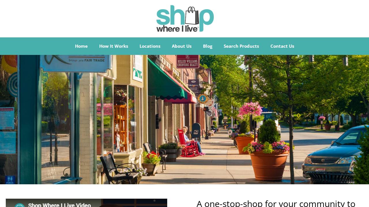 Shop Where I Live website screenshot