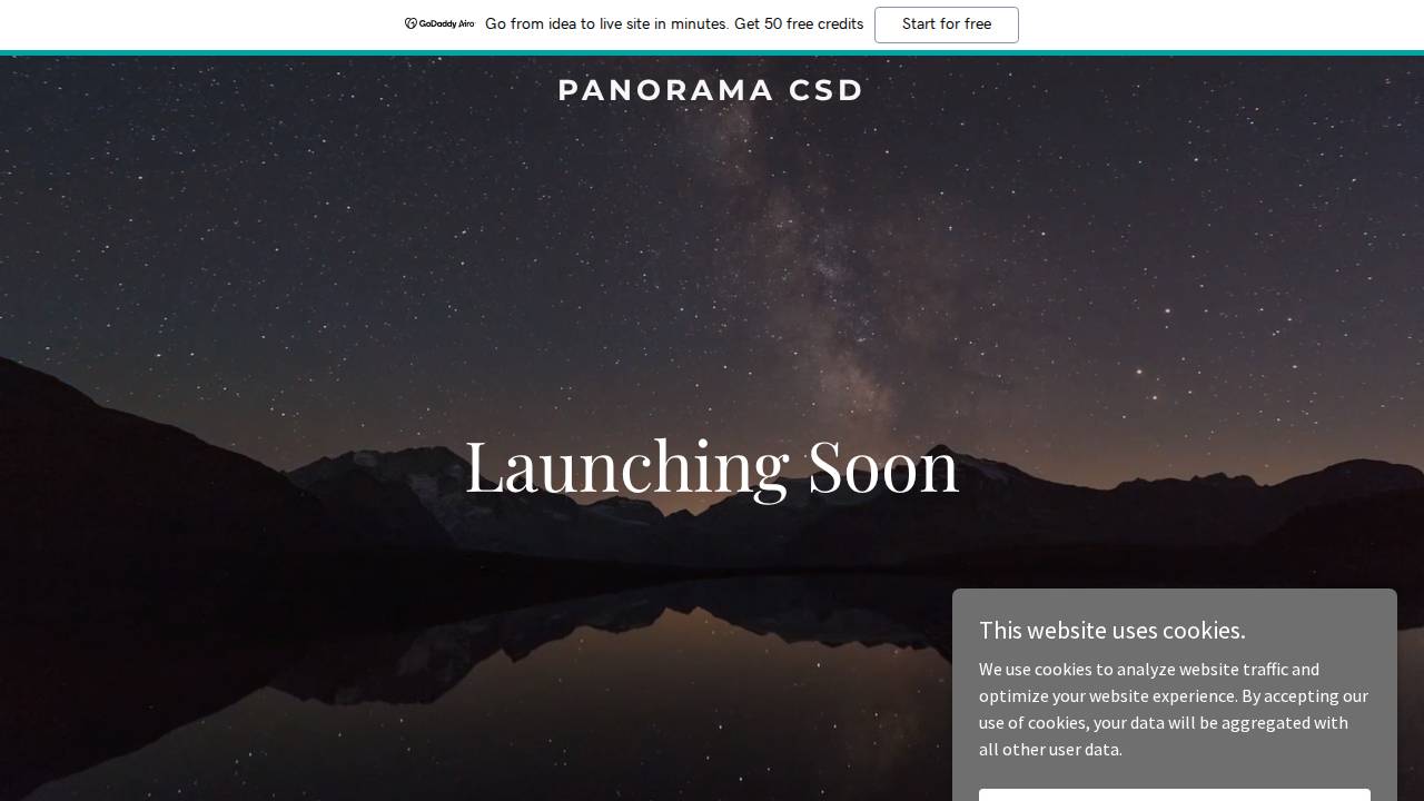 Panorama Comm School District website screenshot