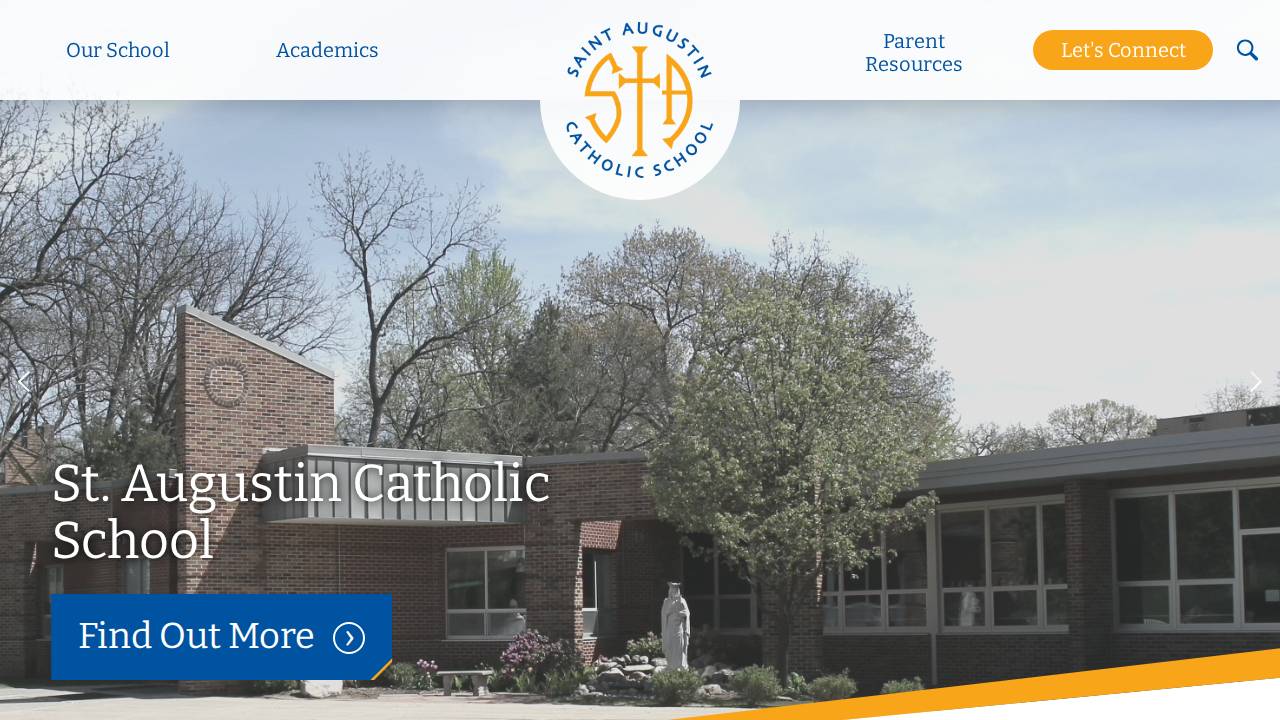 St. Augustin School website screenshot