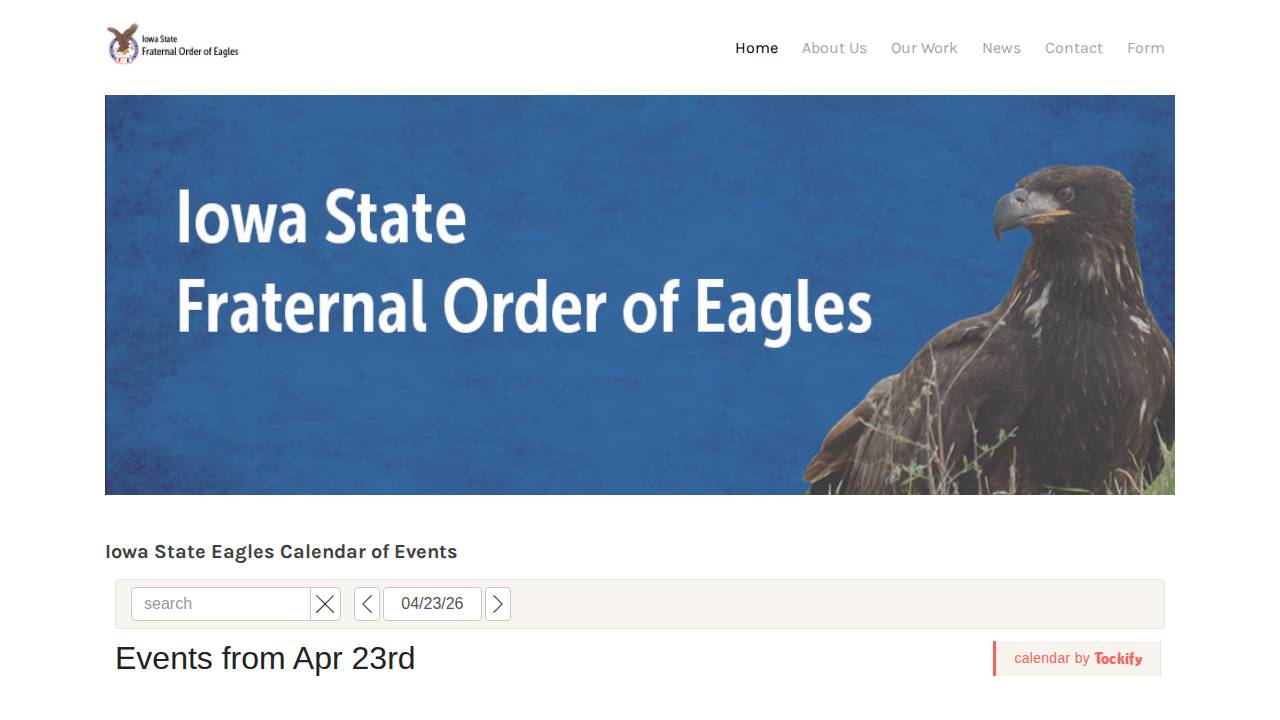 Fraternal Order Of Eagles website screenshot