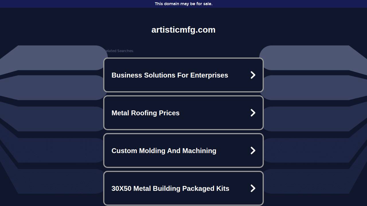 Artistic Manufacturing Corporation website screenshot