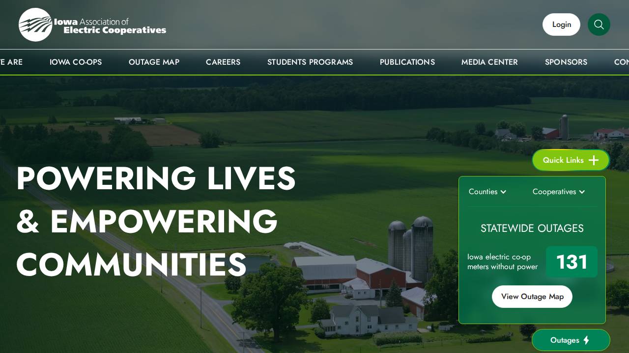 Electric Cooperatives website screenshot