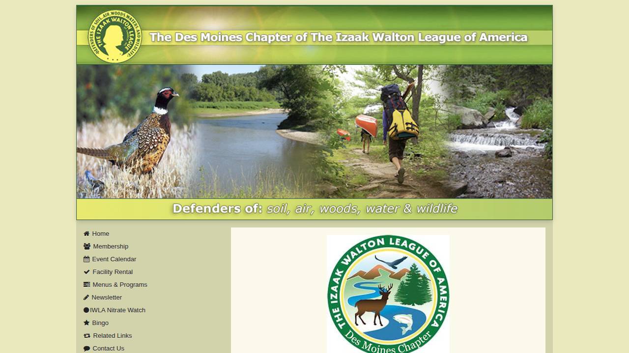 Izaak Walton League Of America website screenshot