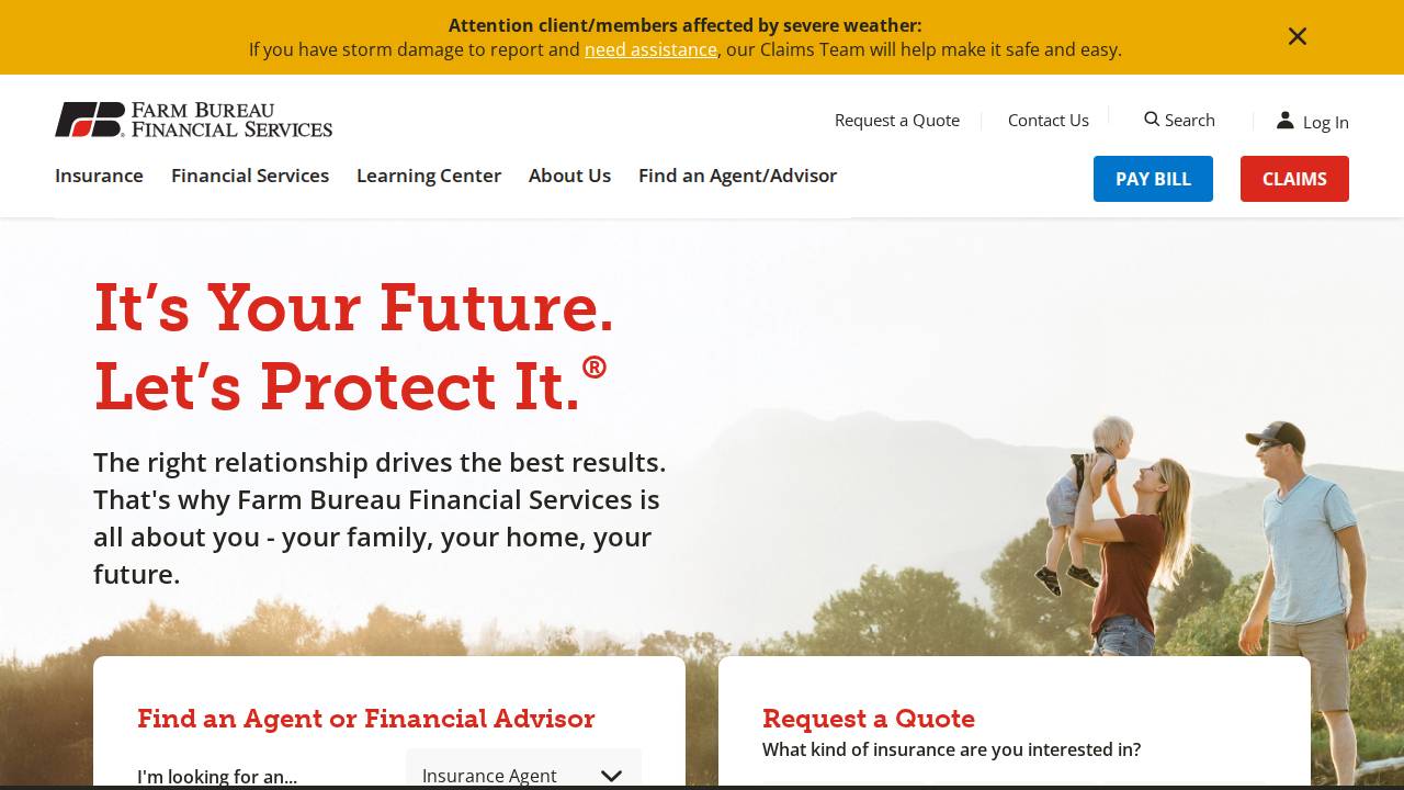 Farm Bureau Management Corporation website screenshot