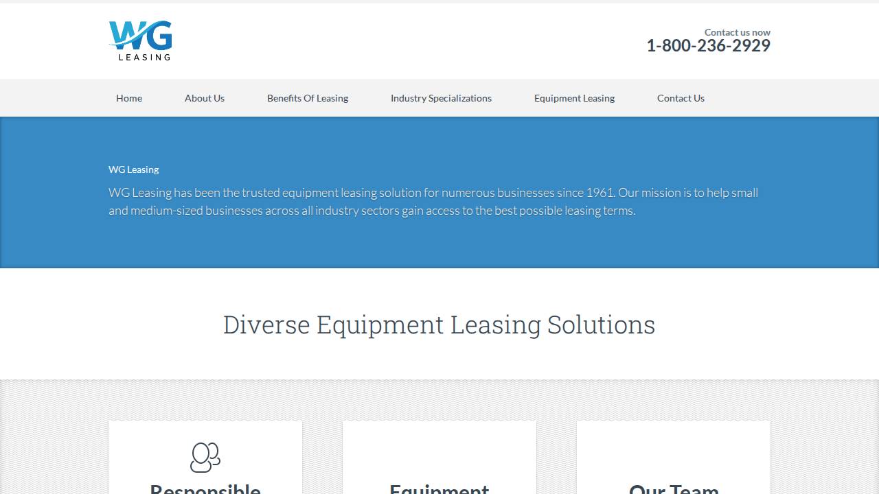 Modern Leasing Inc. Of Iowa website screenshot