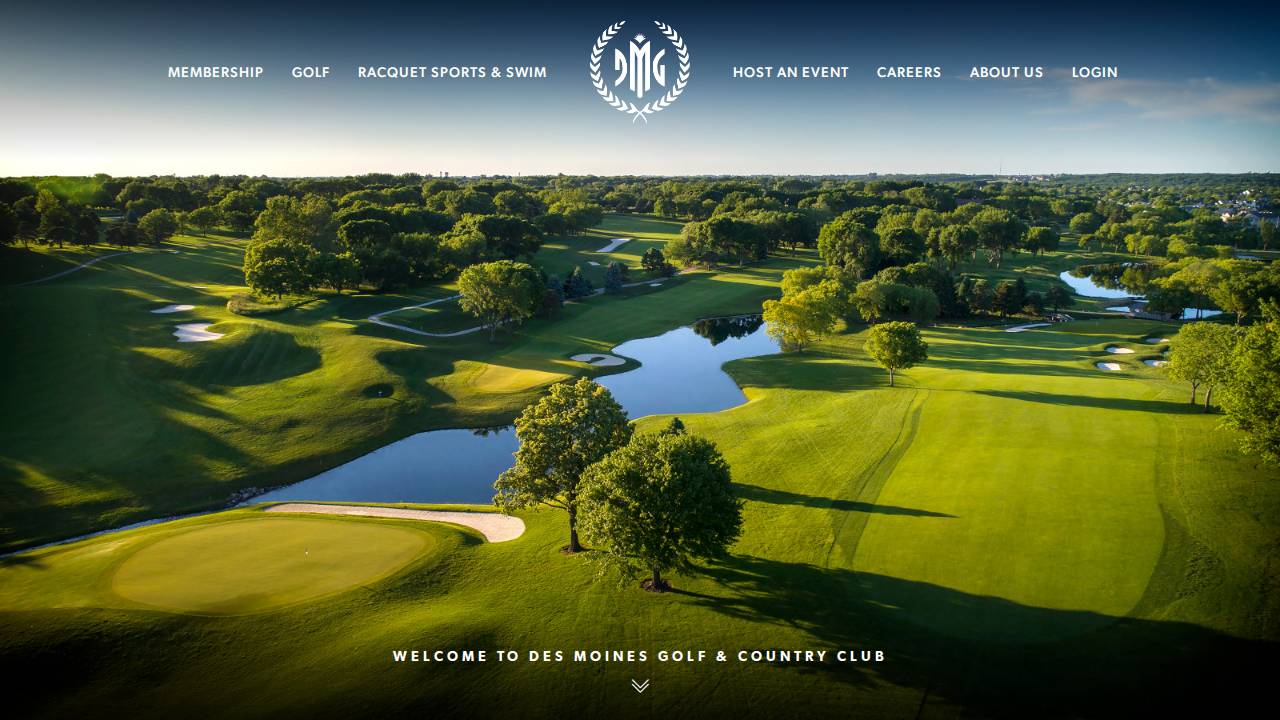 Des Moines Golf & Ctry Club website screenshot