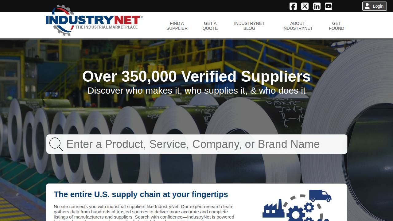 Hawk Metal Products Inc. website screenshot