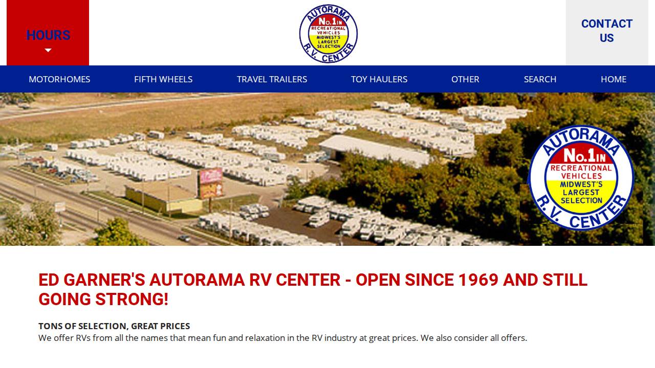 Ed Garner's Autorama website screenshot