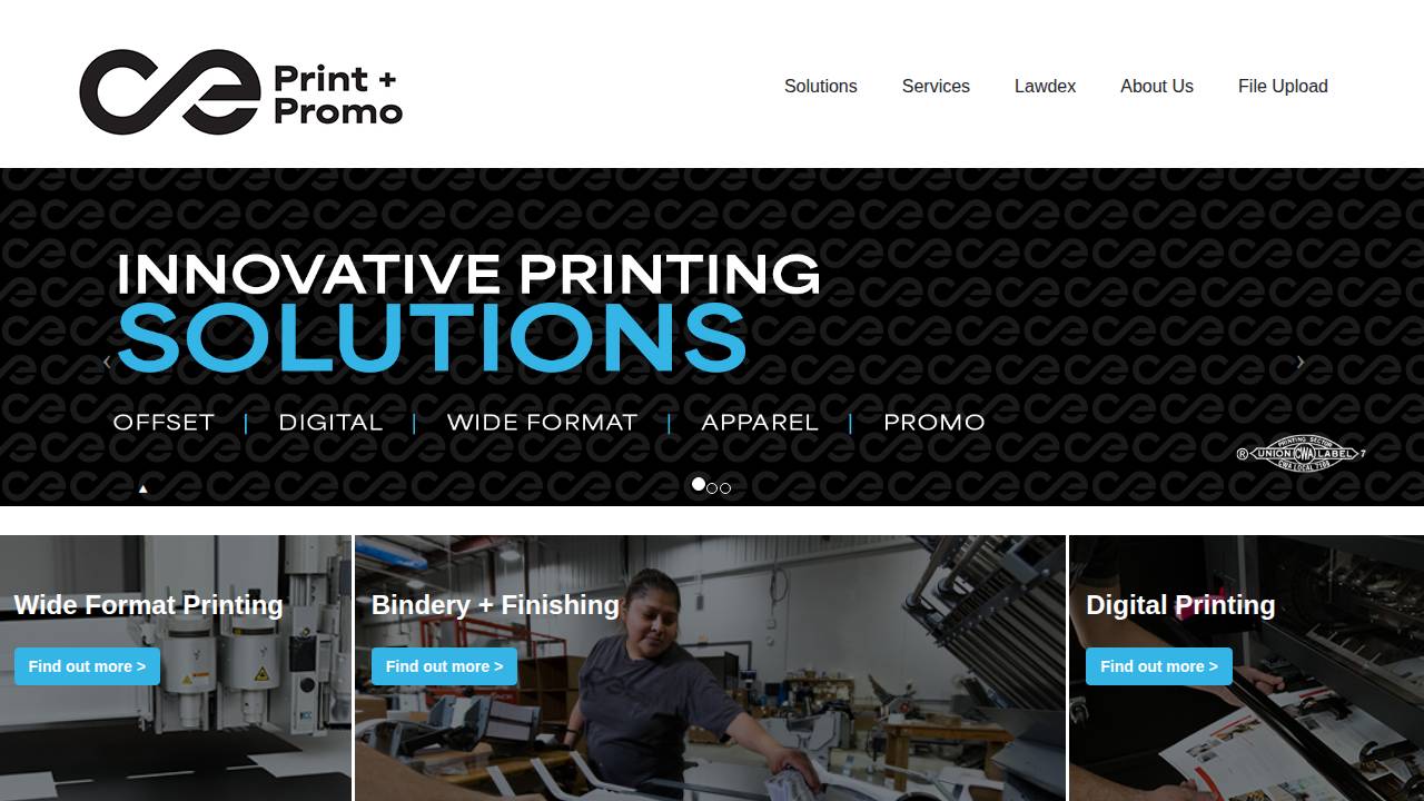 Christian Printers Inc. website screenshot