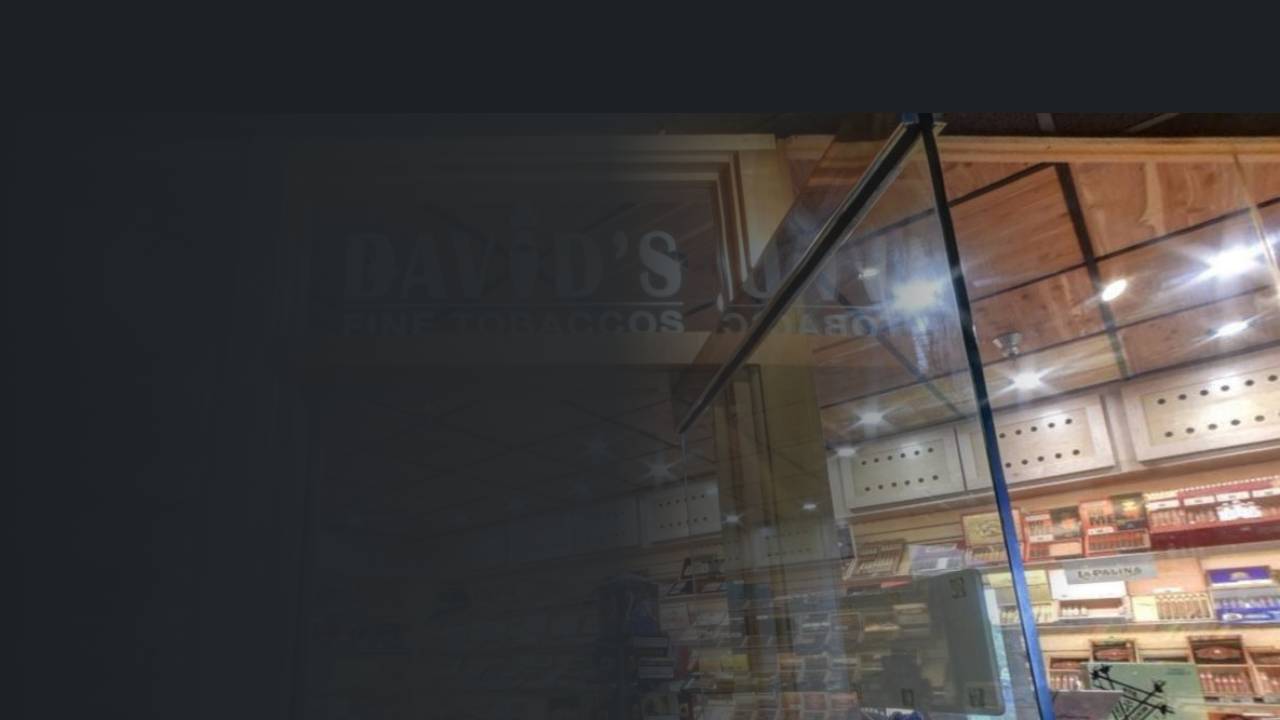 David's Fine Tobaccos website screenshot