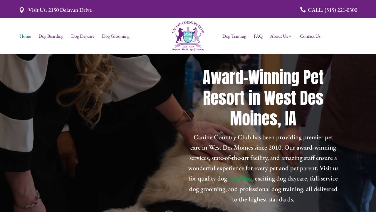 Des Moines Kennel Club Inc. website screenshot