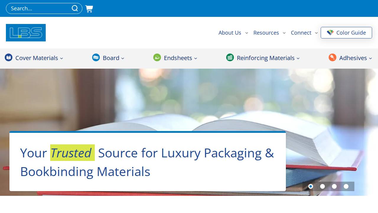 Library Binding Service Inc. website screenshot
