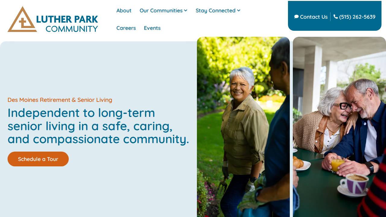 Luther Care Services website screenshot