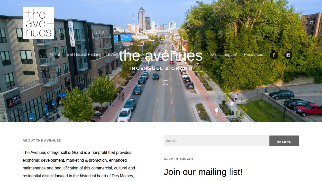 Van Ginkel Athletic Mfg Co. website screenshot