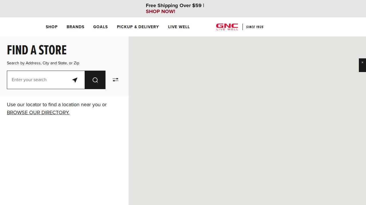 General Nutrition Center 689 website screenshot