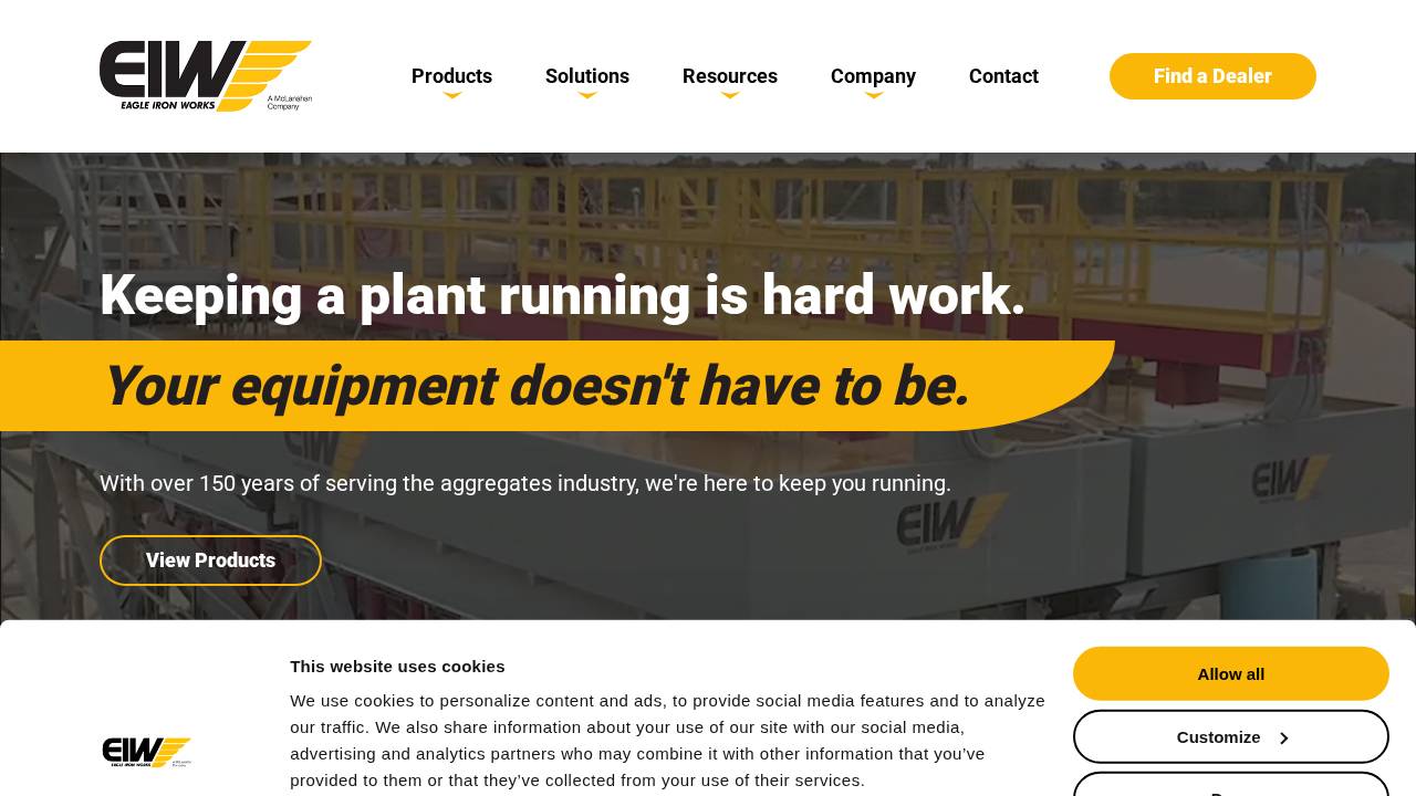 Eagle Glove website screenshot