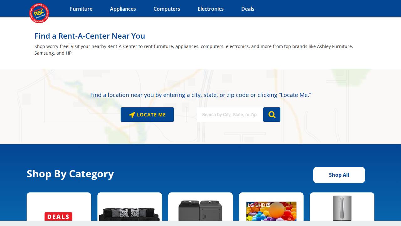 Rent A Center #00035 website screenshot