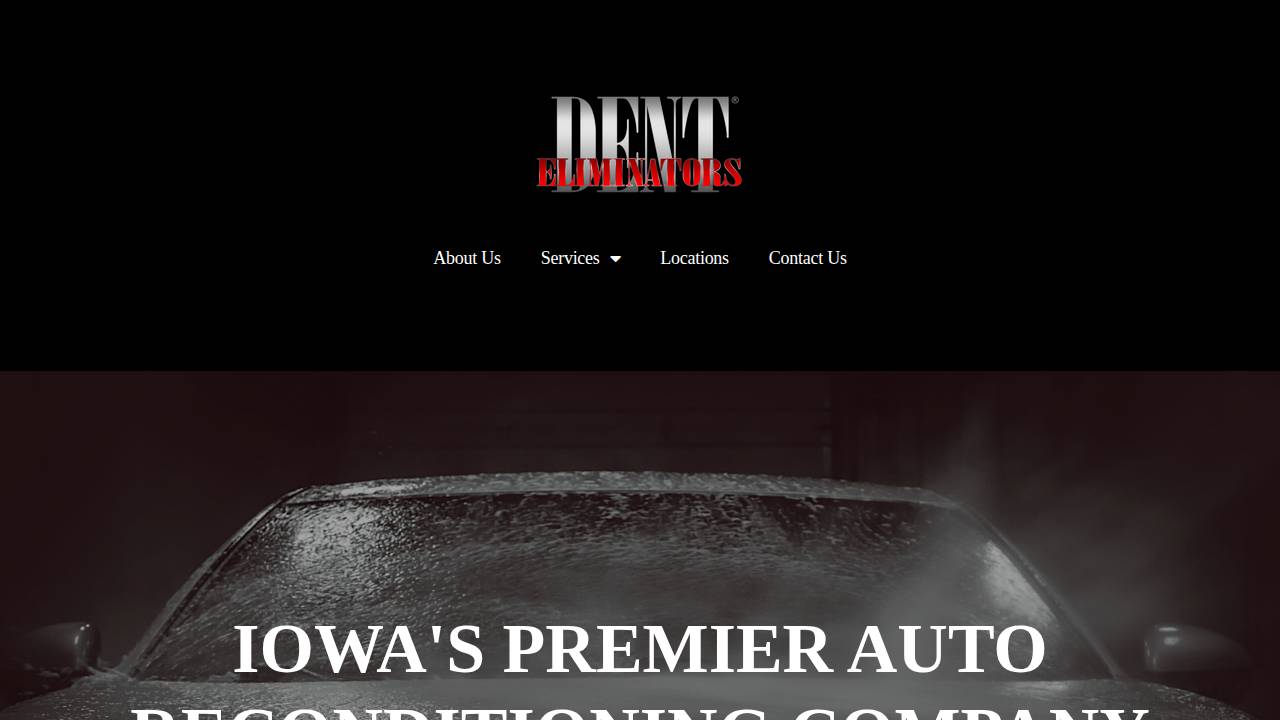 Dent Eliminators Inc. website screenshot