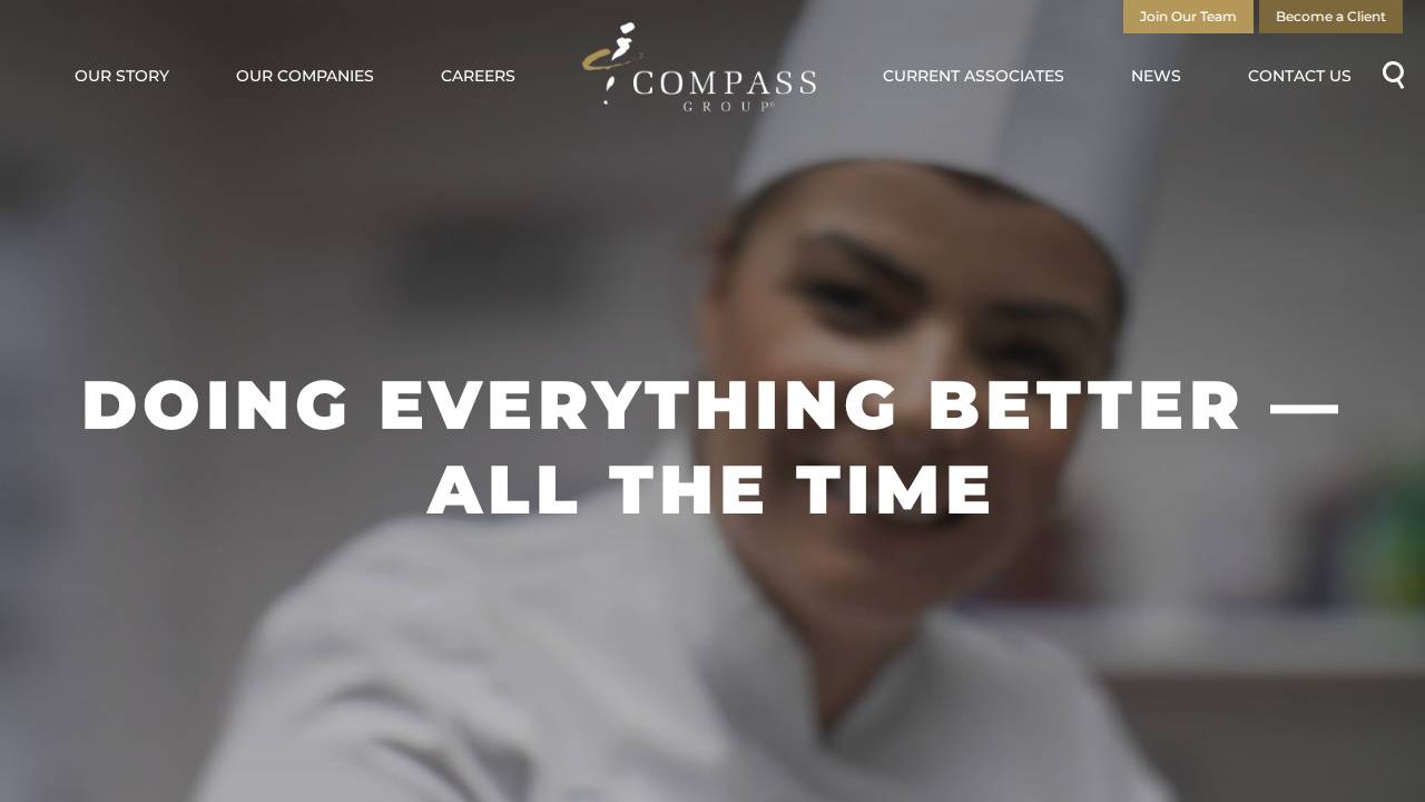 Compass Group USA Inc. website screenshot