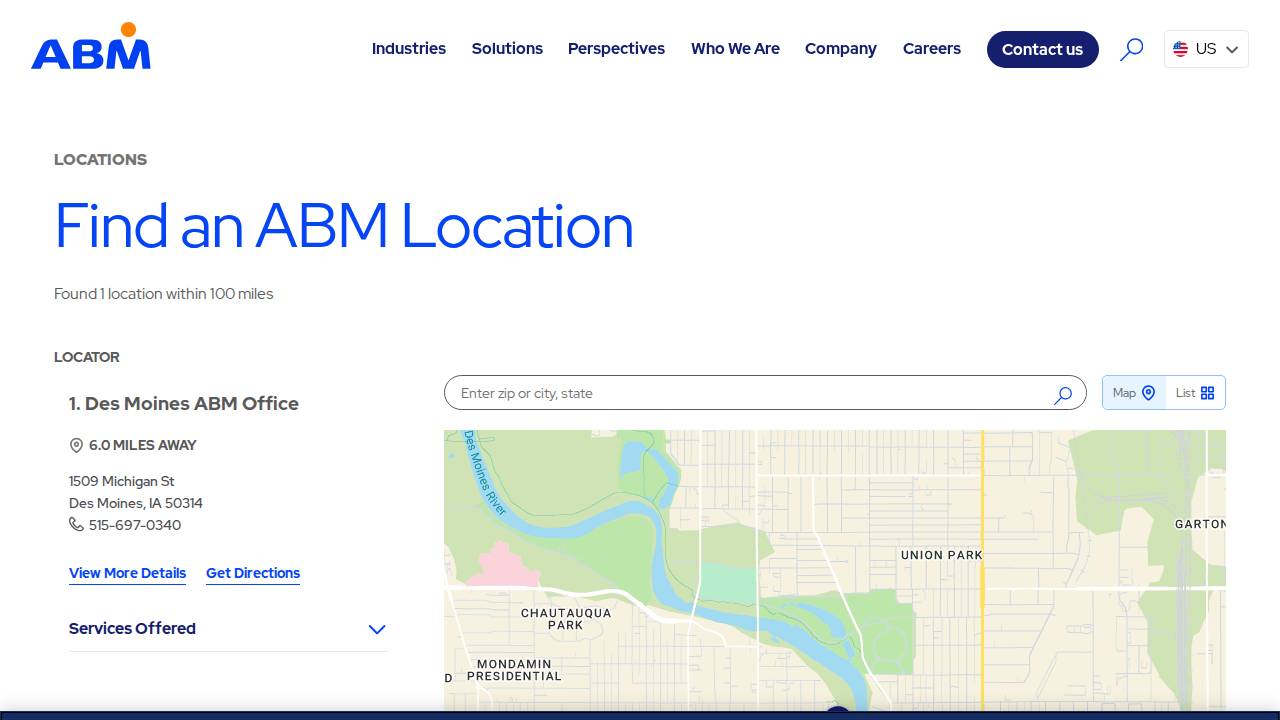Abv Management Inc. website screenshot