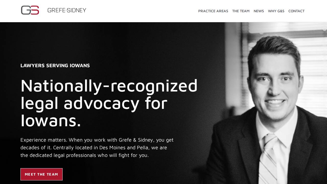 Grefe & Sidney Plc website screenshot
