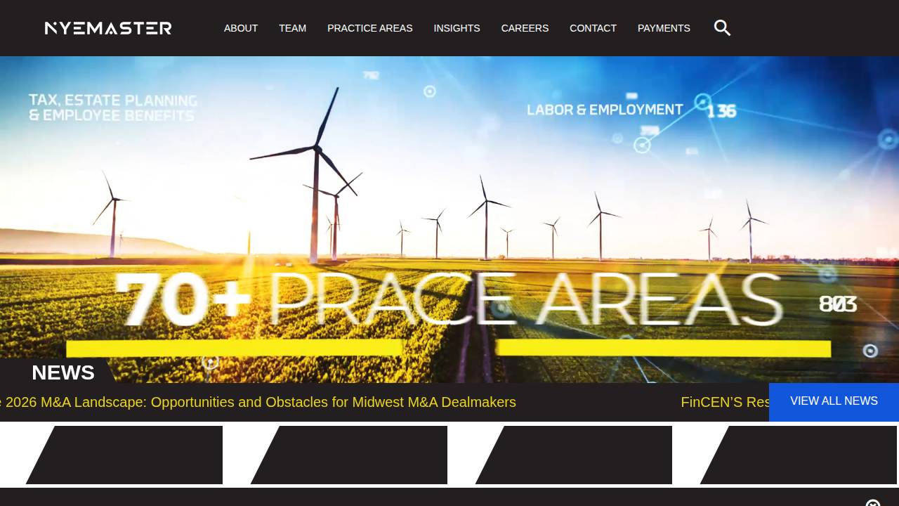 Nyemaster Goode PC website screenshot