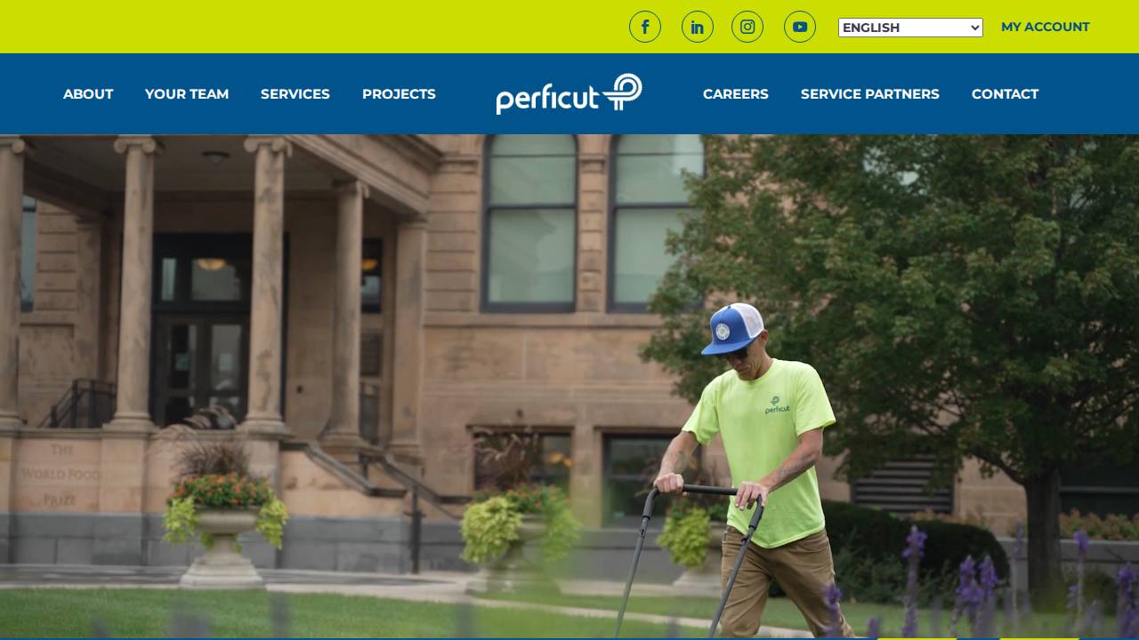 Perficut Companies Inc. website screenshot