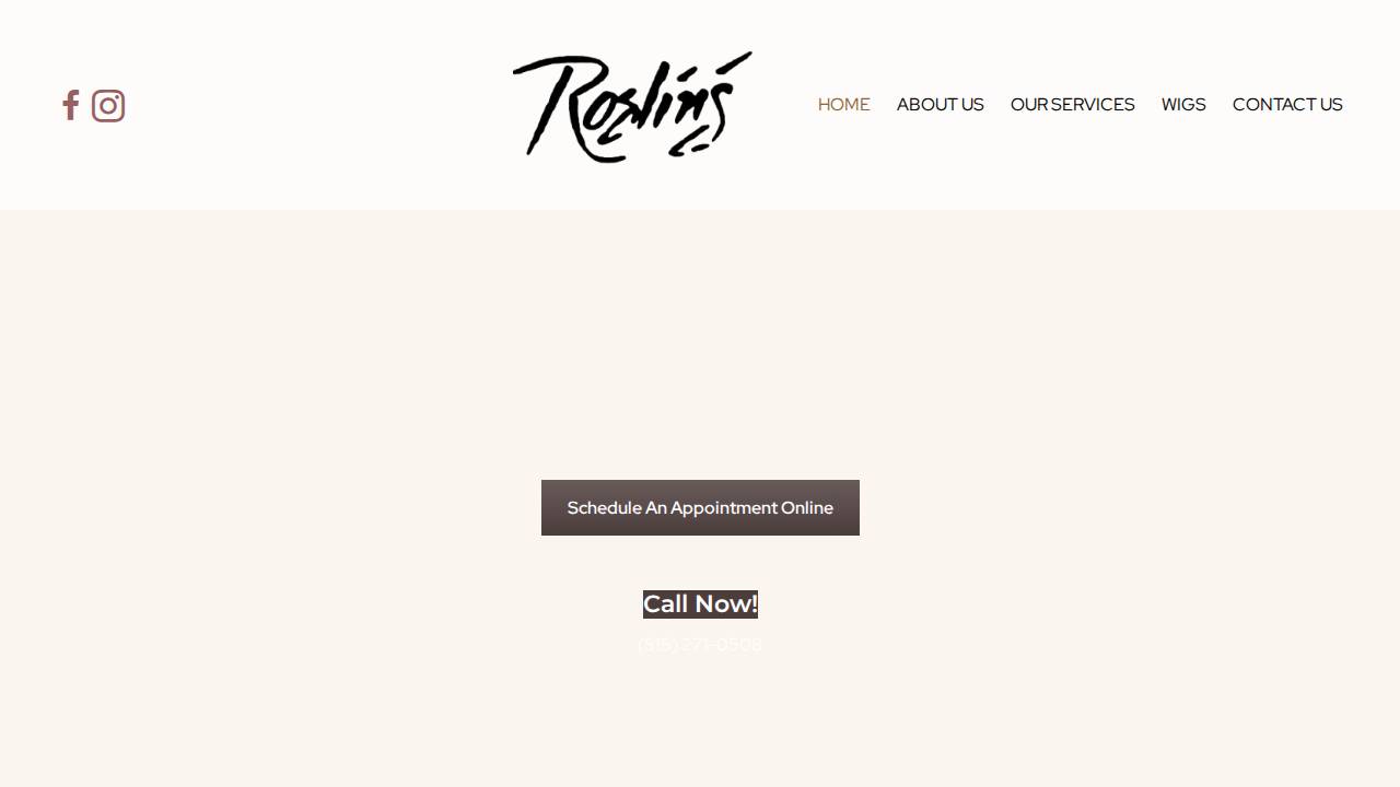 Roslins Inc. website screenshot
