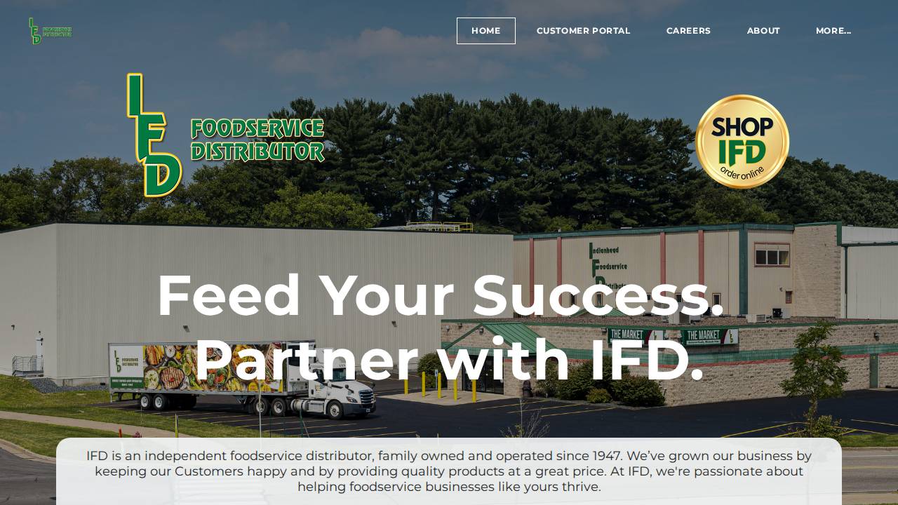 Food Service Div website screenshot