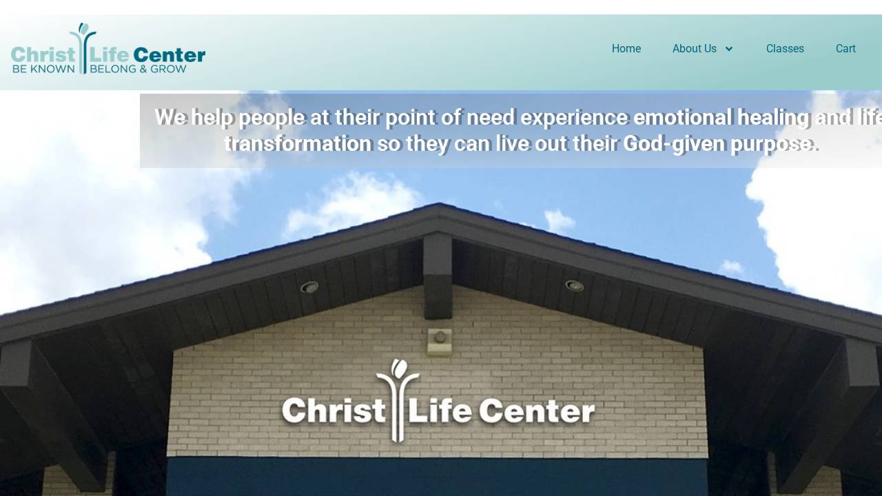 Christ Life Ministries Inc. website screenshot