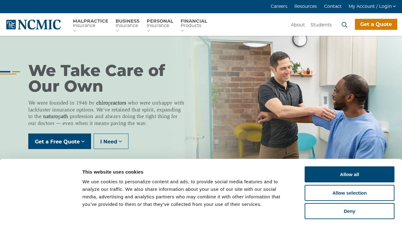 Ncmic Financial Services Grp website screenshot