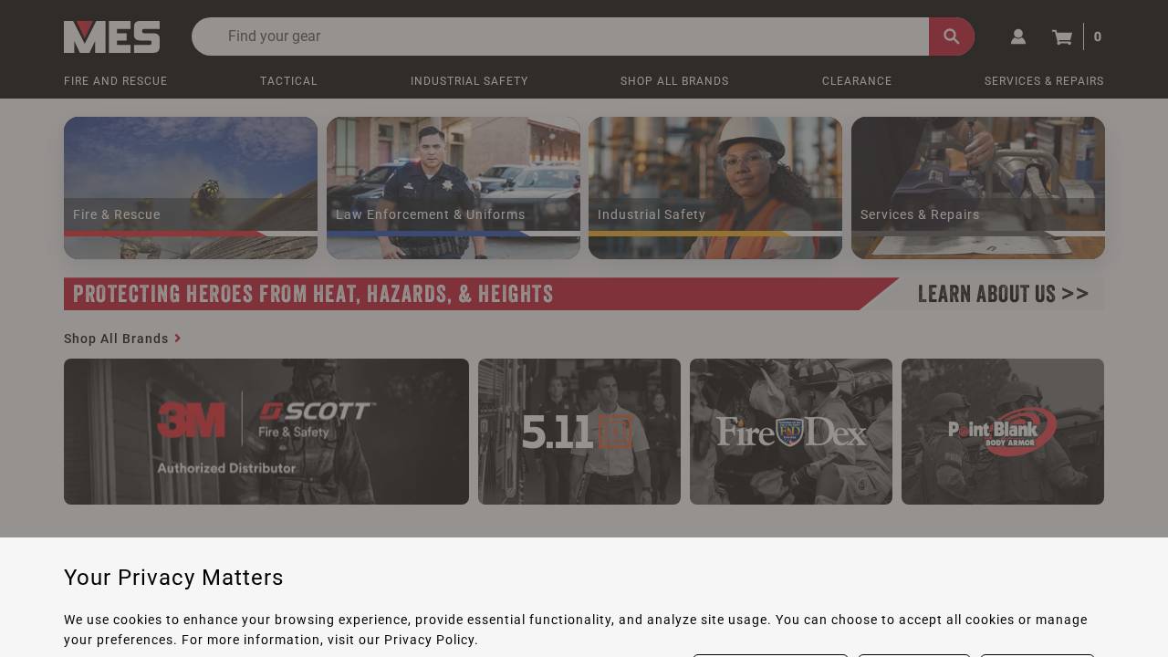 Capital Fire Equipment Inc. website screenshot