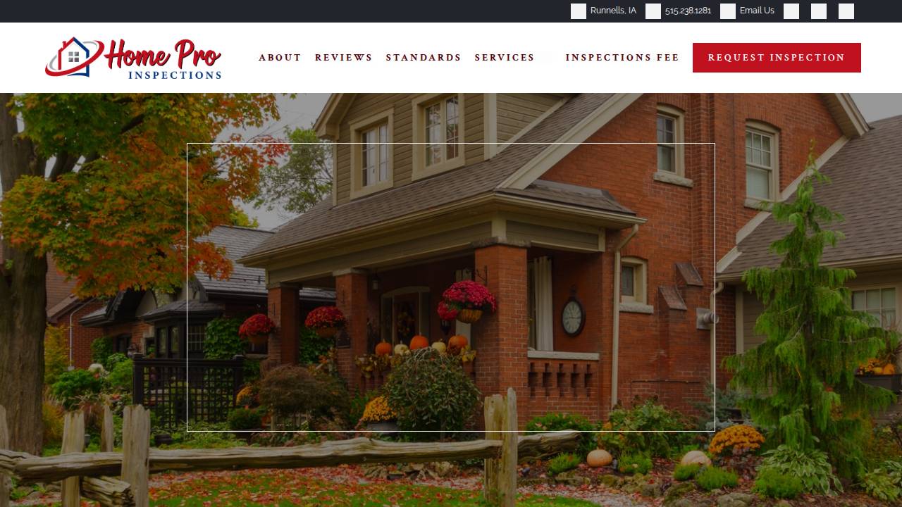 Home Pros Inc. website screenshot