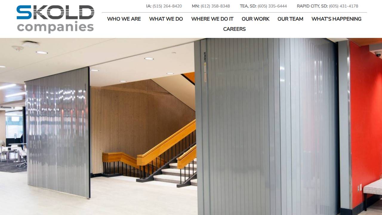 Skold Specialty Contracting website screenshot