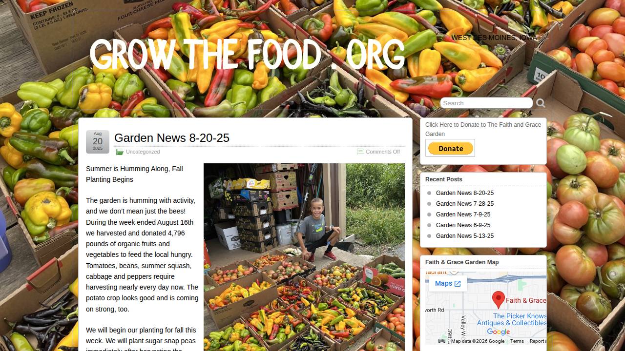 Garden's Grace Co. website screenshot