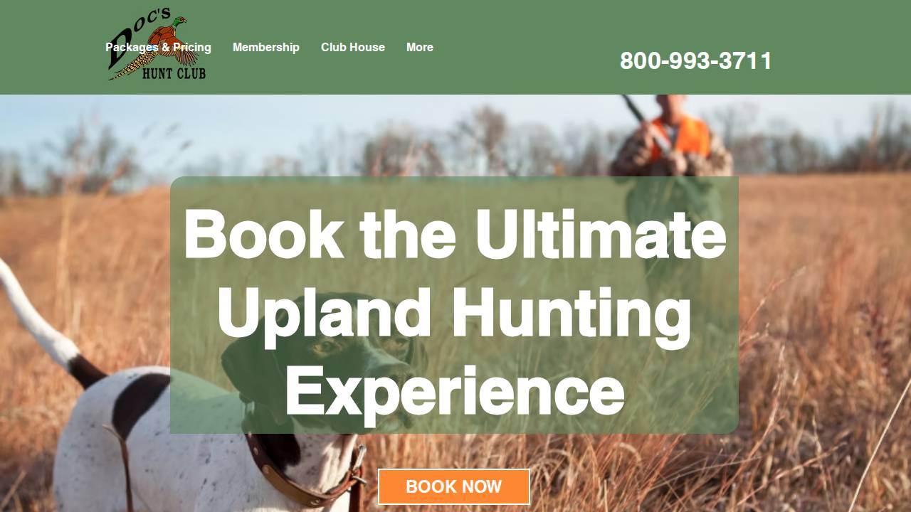 Doc's Hunt Club Ltd website screenshot