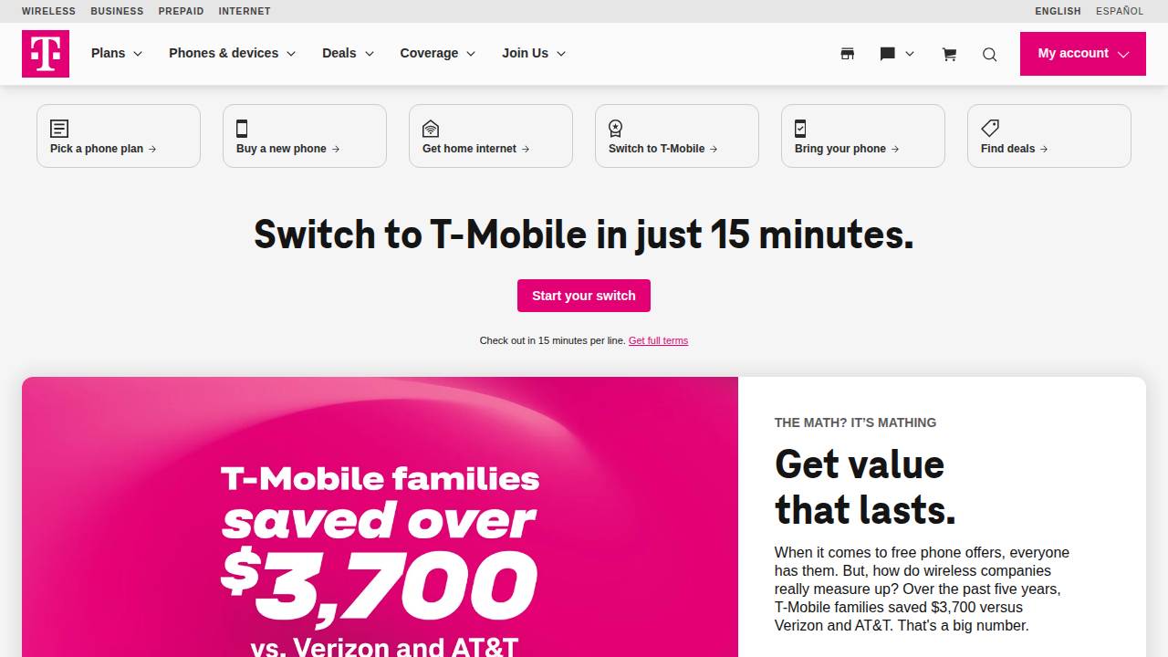 Cellular Advantage Inc. website screenshot