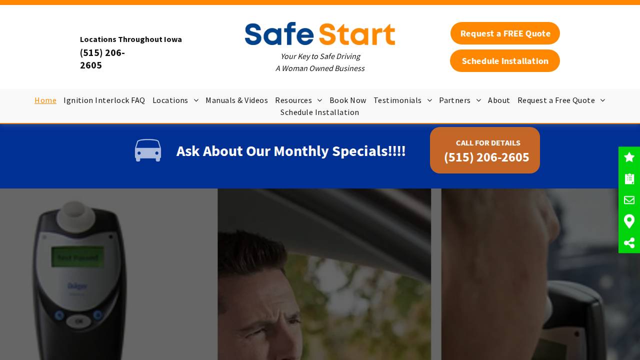 Safe Start website screenshot