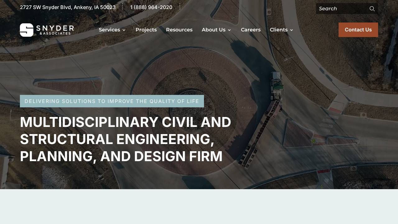 Infrastructure Engineering website screenshot