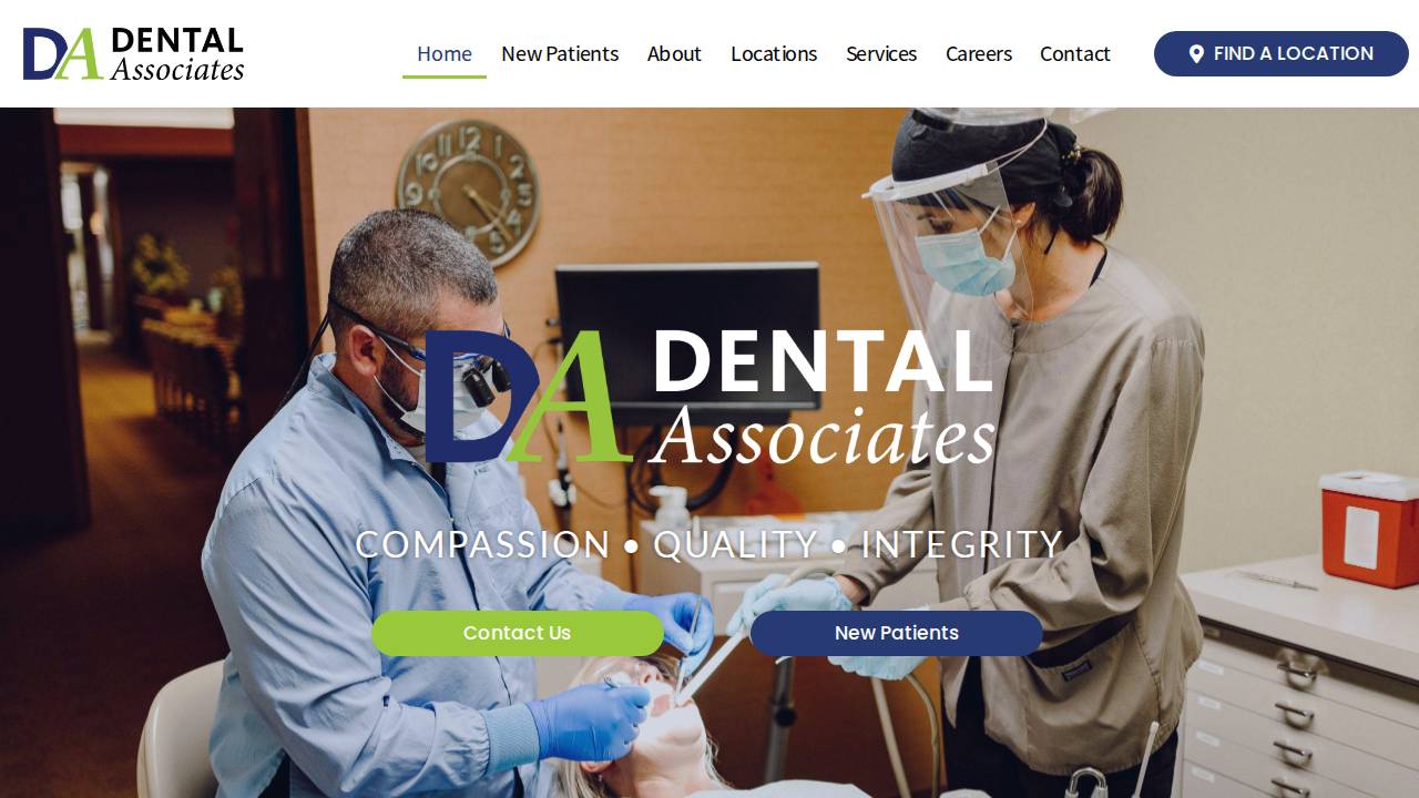 Sharpe Family Dentistry PC website screenshot