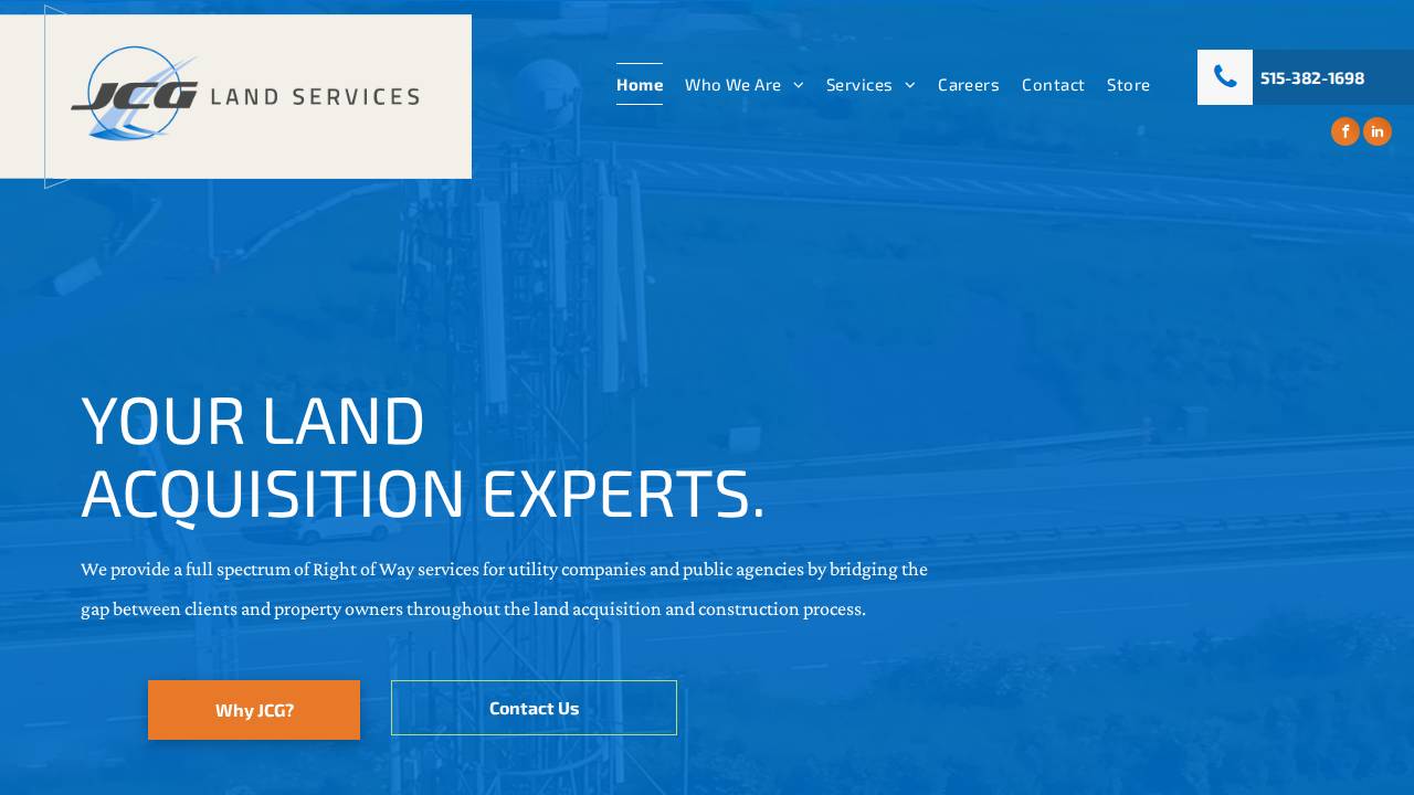 Jcg Ltd website screenshot