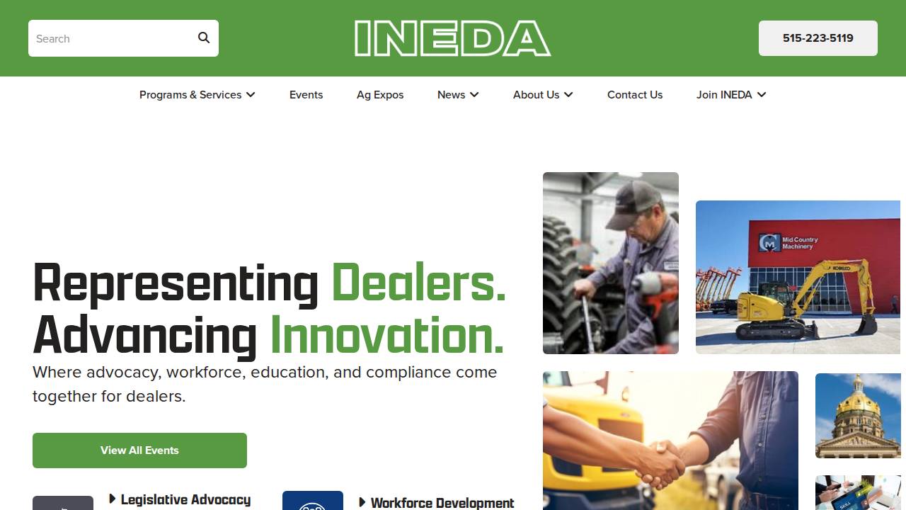 Iowa Nebraska Farm Equip Assoc In website screenshot