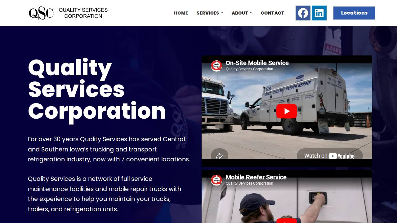 Qsc LLC website screenshot