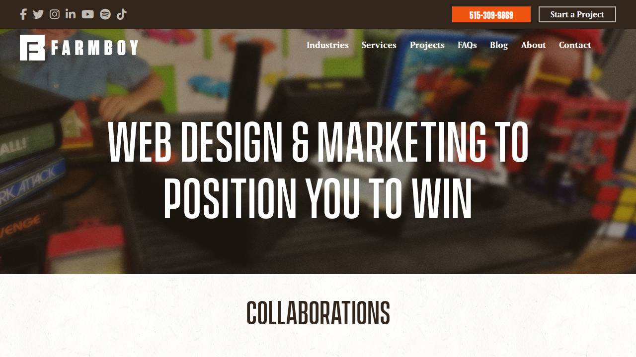 Farmboy Inc. website screenshot