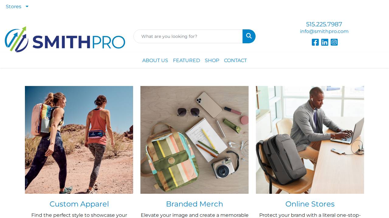 Smith Promotional Advertising Inc. website screenshot