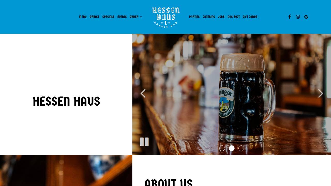 Hessen Haus website screenshot