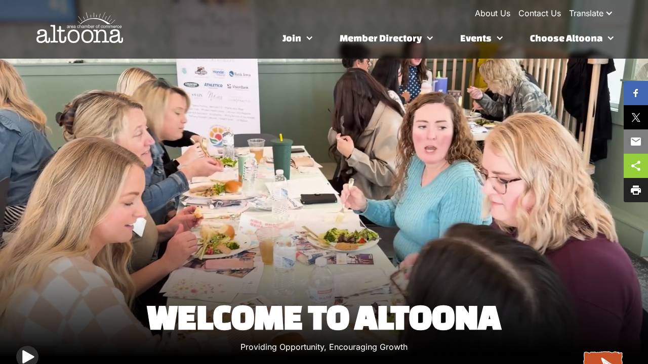 Altoona Area Chamber Of Comme website screenshot